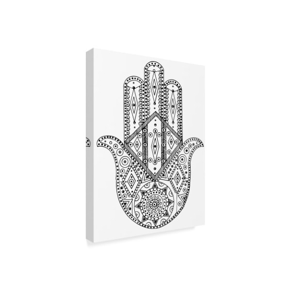 Laura Miller 'Line Art Hand' Canvas Art,24x32